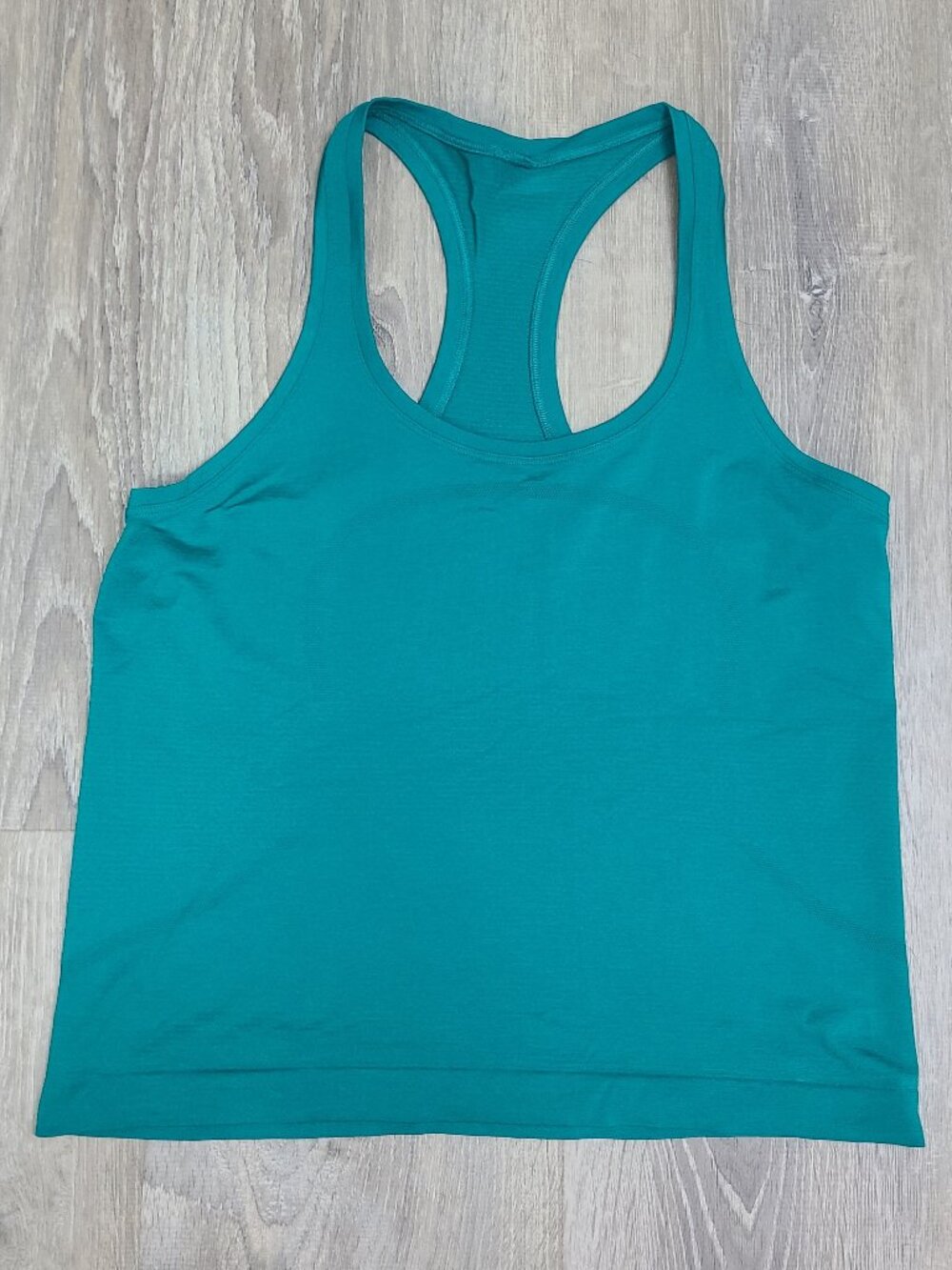 Lululemon Swiftly Tech Cropped Racerback Tank Top 2.0 Teal Green - Size 10